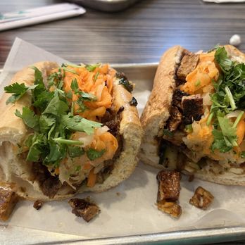 Yummi Banh Mi Street Side Cafè - Banh mi! We got two and split, cut perfect! - Vietnamese Near Me - Salisbury, North Carolina Yummi Banh Mi Street Side Cafè - Banh mi! We got two and split, cut perfect! - Vietnamese Near Me - Salisbury, North Carolina