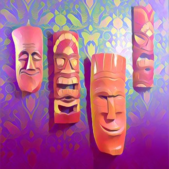 The Factory Bar - Tiki masks - Cocktail Bars Near Me - Richmond, California