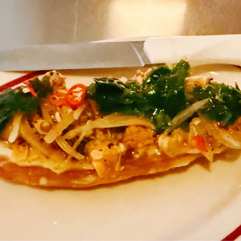 Ha's Snack Bar - mussels escabeche on toast - French Near Me - New York, New York Ha's Snack Bar - mussels escabeche on toast - French Near Me - New York, New York
