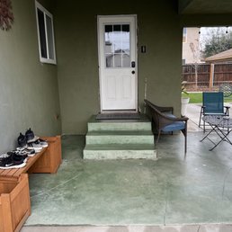 Pre deck back patio