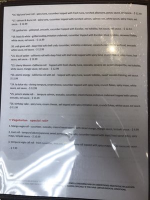 Menu photo 2 Flying Roll Duluth, GA