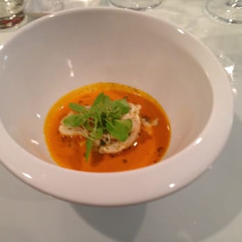 StudioKitchen - Carrot soup with peekytoe crab - New American Near Me - Philadelphia, Pennsylvania