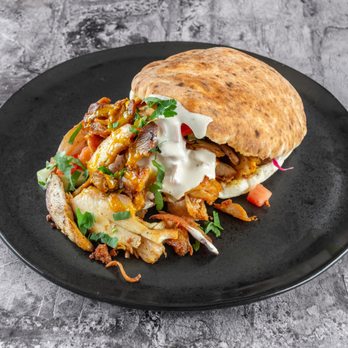 The Hummus Guy - Juicy Shawarma Sandwich - Food Trucks Near Me - Maitland, Florida