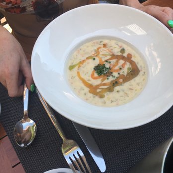 Dockside Restaurant - Dockside Chowder cream, smoked salmon, shrimp, dill - Seafood Near Me - Vancouver, British Columbia