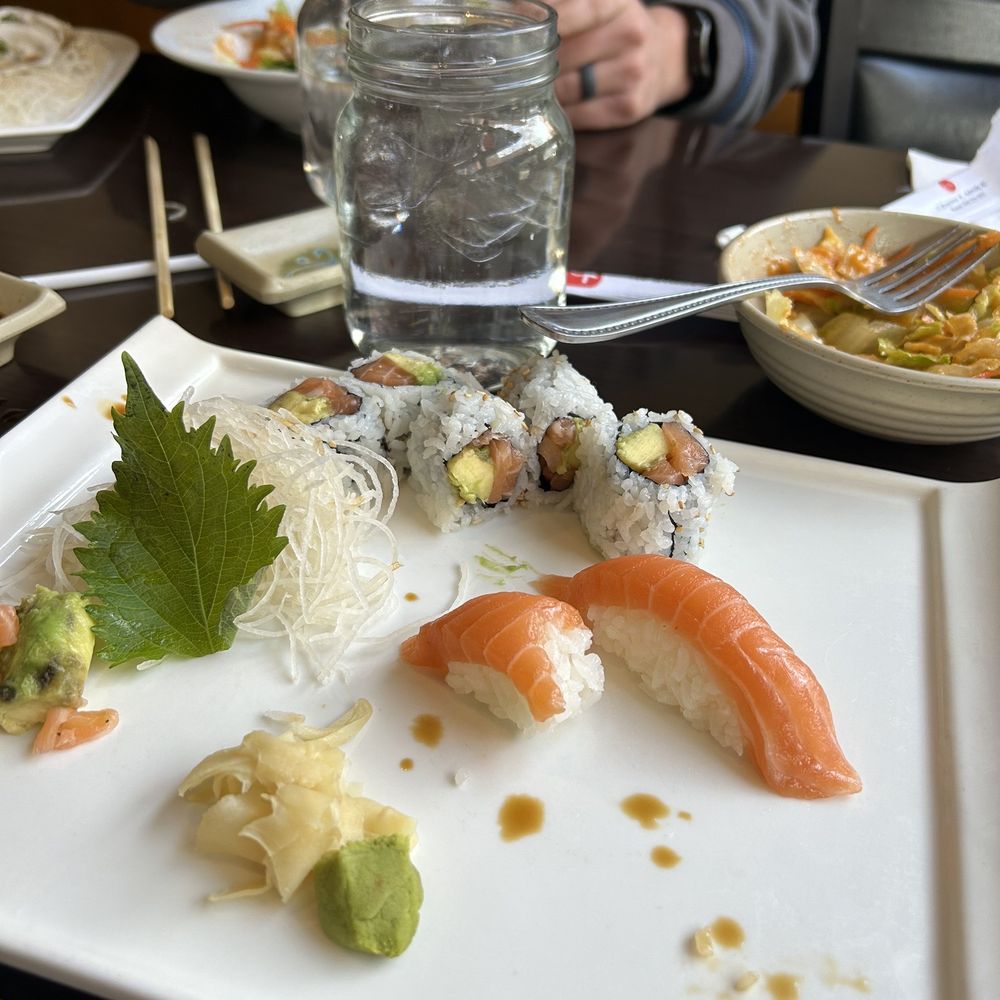 Wasabi - Wonderful salmon nigiri, salmon sashimi was incredible, and Alaskan roll - Japanese Near Me - Asheville, North Carolina Wasabi - Wonderful salmon nigiri, salmon sashimi was incredible, and Alaskan roll - Japanese Near Me - Asheville, North Carolina