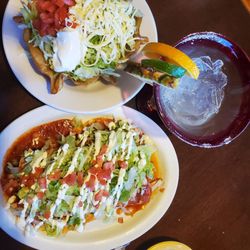 El Vaquero Mexican Restaurant - Burritos deluxe and taco said with a delightful margarita