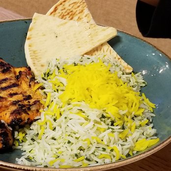 Kabob Lounge - Kid’s Grilled Chicken Tender, smartly replaced Fries with Persian herb pilaf rice. - Mediterranean Near Me - San Diego, California Kabob Lounge - Kid’s Grilled Chicken Tender, smartly replaced Fries with Persian herb pilaf rice. - Mediterranean Near Me - San Diego, California