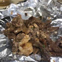 Arandino's Tacos El Patron - Asada Meat is closer to tripe than beef