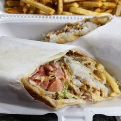 Falafel Burger - Grouper Wrap
