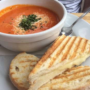 The Abbey - spicy tomato bisque & grilled cheese panini - New American Near Me - Cambridge, Massachusetts The Abbey - spicy tomato bisque & grilled cheese panini - New American Near Me - Cambridge, Massachusetts