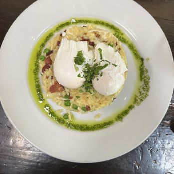 Blu Jam Café - Breakfast Eggs risotto - yum! - New American Near Me - Los Angeles, California