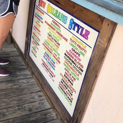 Nannie Mac’s Snowballs - Another menu view