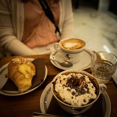 Photo of Sciascia Caffè - Rome, RM, IT. Gran Cappuccino, pastry