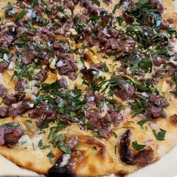 Snake River Grill - The SRG Steak Tartare Pizza - New American Near Me - Jackson, Wyoming Snake River Grill - The SRG Steak Tartare Pizza - New American Near Me - Jackson, Wyoming
