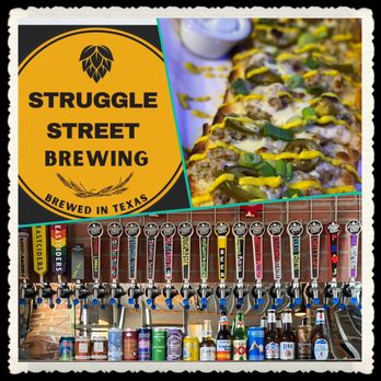 Struggle Street Brewing - a row of beer taps and a beer tap - Brewpubs Near Me - Beaumont, Texas
