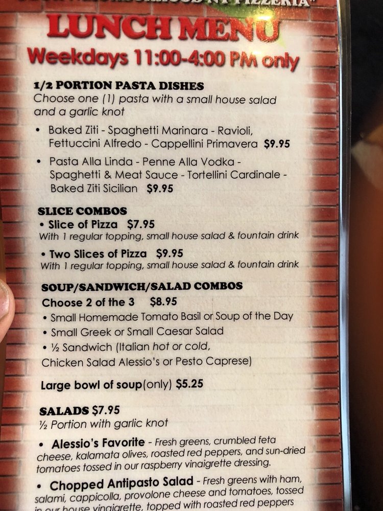 View Alessio's Menu Roswell Images