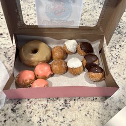 Dan-D-Donuts & Deli - Maple glazed donut & assorted nuggets. Delicious!