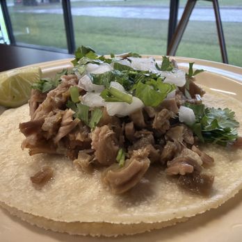 Mi Rancho Alegre Mexican Restaurant - Taco de carnitas y buche increíble lleno mis expectativas más tortillas recién hechitas - Mexican Near Me - San Antonio, Texas