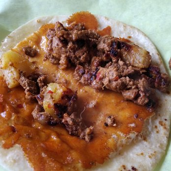 Chela's Tacos - gringa taco (pastor and white cheese) - the pastor is sooo tasty - Mexican Near Me - San Antonio, Texas Chela's Tacos - gringa taco (pastor and white cheese) - the pastor is sooo tasty - Mexican Near Me - San Antonio, Texas