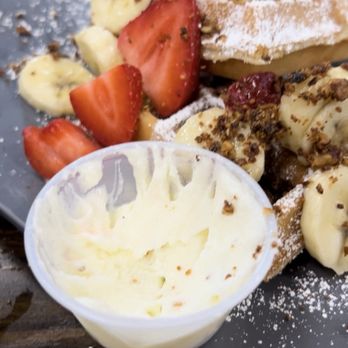 Ortega's Diner - The frosting that comes with the waffles - Mexican Near Me - Fontana, California Ortega's Diner - The frosting that comes with the waffles - Mexican Near Me - Fontana, California