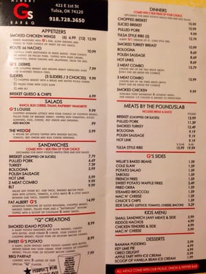 Menu photo 8 Albert G's BBQ Tulsa, OK