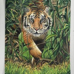 Renaissance Art School - 14 years old student drawing with colored pencils