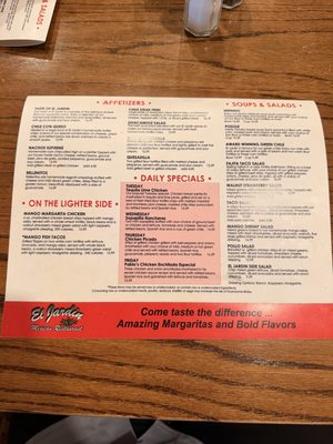 Menu photo 1 El Jardin Commerce City, CO