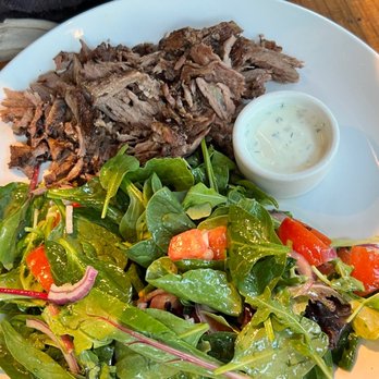 SF Kebab - Beef and lamb gyro plate with salad instead of rice - Mediterranean Near Me - San Francisco, California SF Kebab - Beef and lamb gyro plate with salad instead of rice - Mediterranean Near Me - San Francisco, California