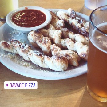 Savage Pizza - Garlic breadsticks were delicious! - Pizza Near Me - Atlanta, Georgia Savage Pizza - Garlic breadsticks were delicious! - Pizza Near Me - Atlanta, Georgia