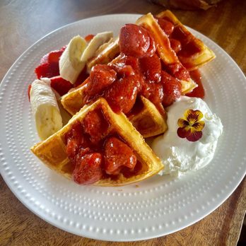 Uncle Kimo’s Coffee Shop - Waffles, which you can order from their restaurant. - Coffee & Tea Near Me - Holualoa, Hawaii Uncle Kimo’s Coffee Shop - Waffles, which you can order from their restaurant. - Coffee & Tea Near Me - Holualoa, Hawaii