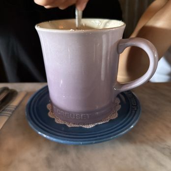 Clayton's Bakery & Bistro - Hot chocolate, in Le Creuset cup! - Bakeries Near Me - Coronado, California Clayton's Bakery & Bistro - Hot chocolate, in Le Creuset cup! - Bakeries Near Me - Coronado, California