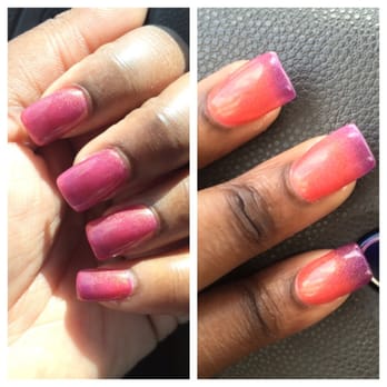 Bella Nails & Spa - My color changing nails by Lisa :) (mood paint) - Skin Care Near Me - Riverside, California
