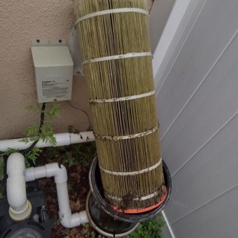 Aqua Wizard Pool Service - The condition of the pool filter the day after they were out. The filter is supposed to be white and will be if it's cleaned regularly. - Pool Cleaners Near Me - St. Petersburg, Florida Aqua Wizard Pool Service - The condition of the pool filter the day after they were out. The filter is supposed to be white and will be if it's cleaned regularly. - Pool Cleaners Near Me - St. Petersburg, Florida