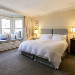 Rooms in the Main House at The Inn at Serenbe with window seats and king size bed that can be split to two twins Rooms in the Main House at The Inn at Serenbe with window seats and king size bed that can be split to two twins