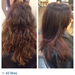 From Ombré (I didn't brush my hair day) to blown out Auburn hair color... From Ombré (I didn't brush my hair day) to blown out Auburn hair color...