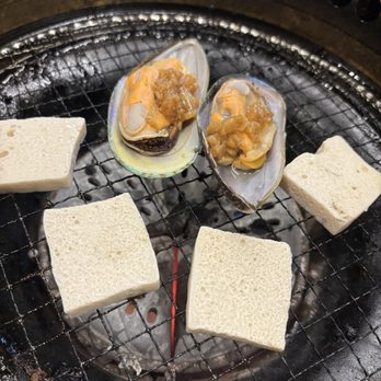 Gyumanor Japanese Bbq - Garlic mussels and tofu skin - Barbeque Near Me - Markham, Ontario Gyumanor Japanese Bbq - Garlic mussels and tofu skin - Barbeque Near Me - Markham, Ontario