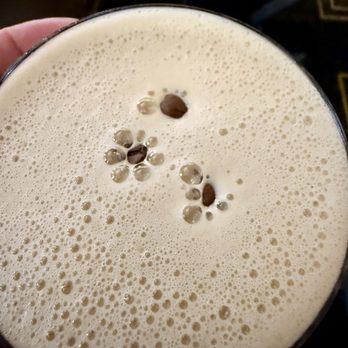 Vegas Vickie's - First time flower on my Espresso Martini - Cocktail Bars Near Me - Las Vegas, Nevada
