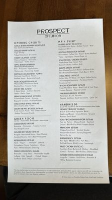 Menu photo 1 Prospect On Union West Islip, NY