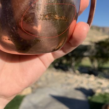 Lajitas Golf Resort - Rust on outside of copper cup. - Hotels Near Me - Lajitas, Texas Lajitas Golf Resort - Rust on outside of copper cup. - Hotels Near Me - Lajitas, Texas