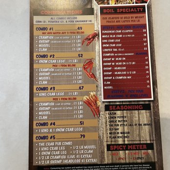 Crab Pub - Menu as of May 2021 - Cajun/Creole Near Me - San Diego, California Crab Pub - Menu as of May 2021 - Cajun/Creole Near Me - San Diego, California