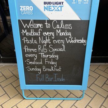 Calico's - Specials as Feb 2024 - American Near Me - Kingman, Arizona Calico's - Specials as Feb 2024 - American Near Me - Kingman, Arizona