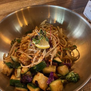 Rocks & Drams - Garlic noodles with Hibachi vegetables - Cocktail Bars Near Me - Ventura, California Rocks & Drams - Garlic noodles with Hibachi vegetables - Cocktail Bars Near Me - Ventura, California