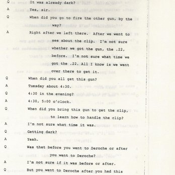 KVUE TV-ABC - This are the court papers from the murder trail of my brother in law the man De Roche is the man who gave the guns to boys to kill George - Television Stations Near Me - Austin, Texas