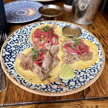 El Centro - Tacos De Carnitas - $16 from a la carte brunch menu - SO GOOD AND PLENTY FILLING - Bars Near Me - Washington, DC, District of Columbia