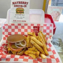 Mayberry Drive In - Cheeseburger with Fries