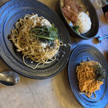 Bon, Nene - Mentaiko Spaghetti, Champignon Pasta, Katsu- curry rice - Japanese Near Me - San Francisco, California Bon, Nene - Mentaiko Spaghetti, Champignon Pasta, Katsu- curry rice - Japanese Near Me - San Francisco, California