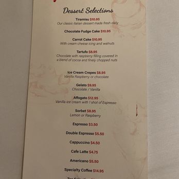 Fieramosca - Dessert menu - Italian Near Me - Toronto, Ontario