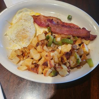Jacobo’s Coffee House - Bacon eggs home style potatoes sausage as well senior menu only $11 - Breakfast & Brunch Near Me - Sparks, Nevada Jacobo’s Coffee House - Bacon eggs home style potatoes sausage as well senior menu only $11 - Breakfast & Brunch Near Me - Sparks, Nevada