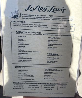 Menu photo 3 LeRoy and Lewis Barbecue Austin, TX Menu photo 3 LeRoy and Lewis Barbecue Austin, TX