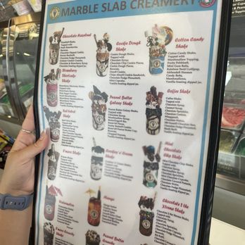 Marble Slab Creamery - Menu - Ice Cream & Frozen Yogurt Near Me - Panama City Beach, Florida